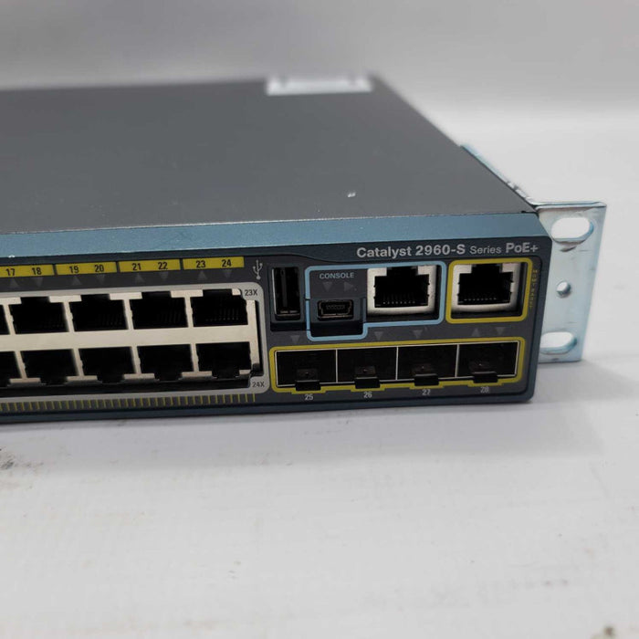 Cisco WS-C2960S-24PS-L V04 24-Port PoE+ Gigabit Switch 2960S  =