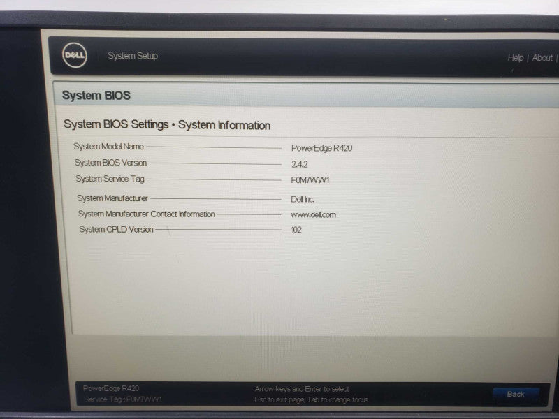 DELL POWEREDGE SERVER R420 1x Xeon E5-2420 @ 1.90GHz  24 GB RAM