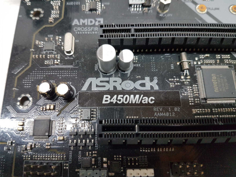 Asrock B450M/ac Motherboard DDR4 AM4 - READ #