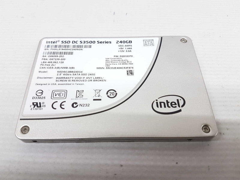Intel 2.5\\" Sata SSD 240gb S3500 series SSD2C2BB240G4 #