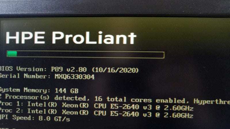 HP ProLiant DL380 G9, 2x Xeon E5-2640(v3) 2.6GHz 8C/144GB ECC, P440ar, 8x2.5\\"  ~