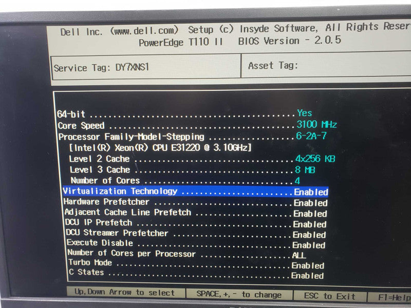 Dell PowerEdge T110 II Workstation Xeon E3 1220 @ 3.1GHz 8 GB RAM
