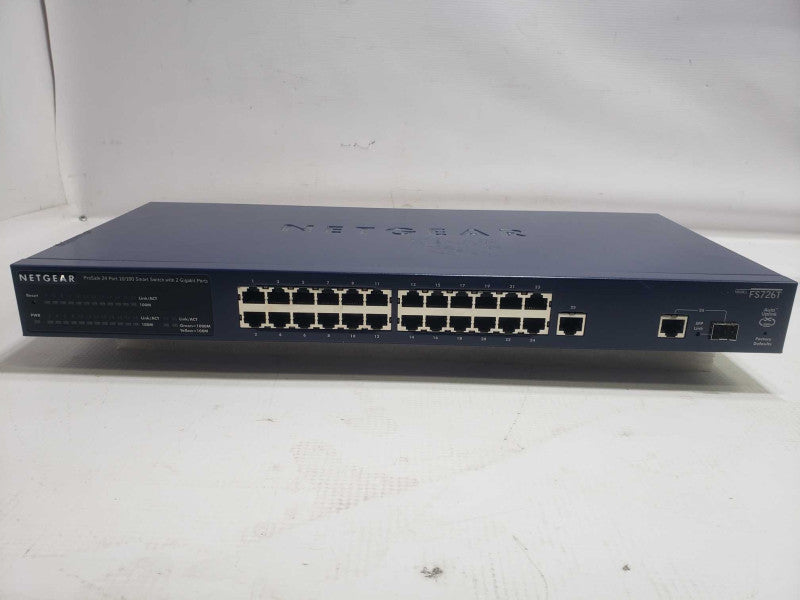 NetGear ProSafe FS726T Blue 24 Ports Gigabit Ethernet Switch FACTORY RESET
