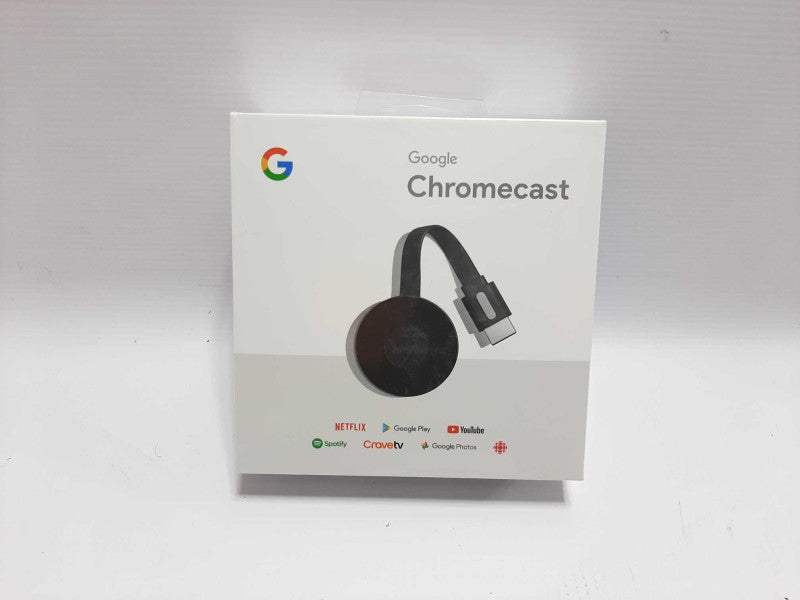 Google Chromecast Streaming Media Player (2nd Gen), GA3A00097-A03-Z01 New