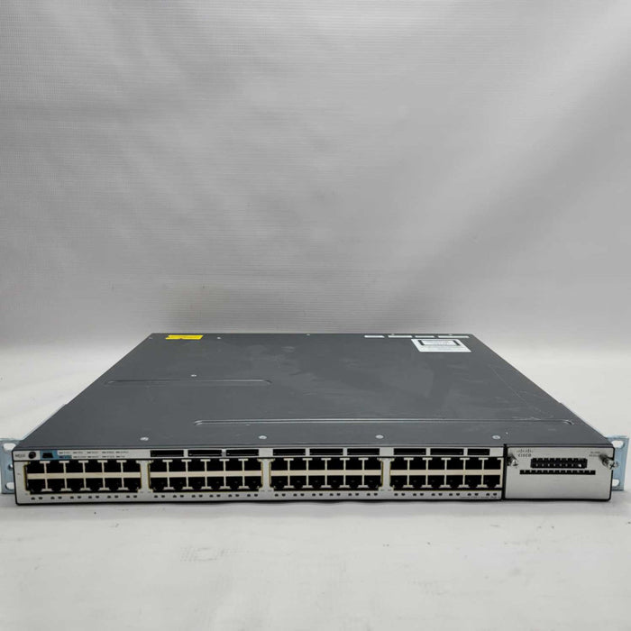 Cisco Catalyst WS-C3750X-48PF-S V02 48 Port Gigabit PoE No PSU Network Switch =