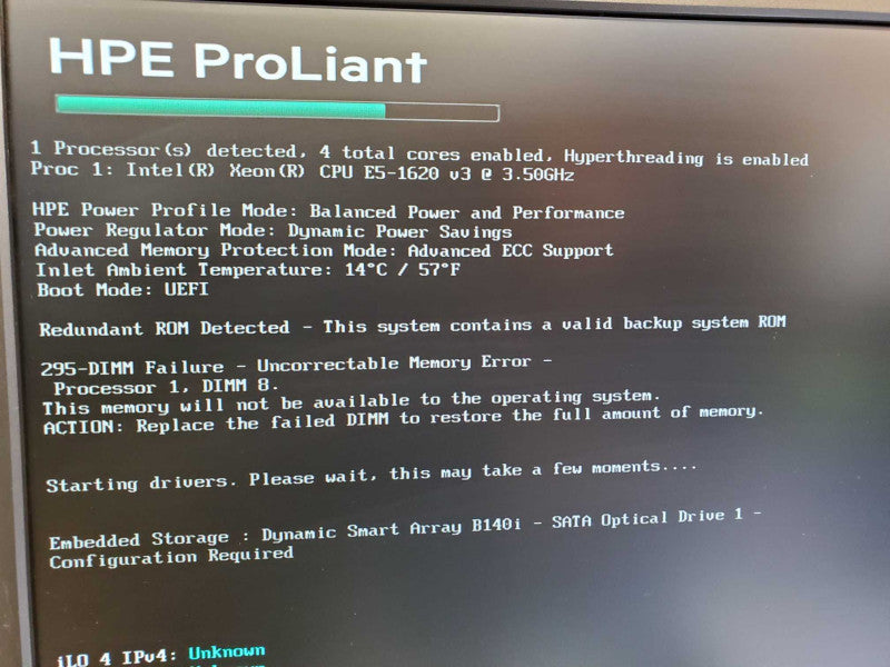 HP ProLiant ML110 Gen9 Xeon E5-1620v3 @ 3.50GHz 16GB RAM - NO HDD B140I RAID (