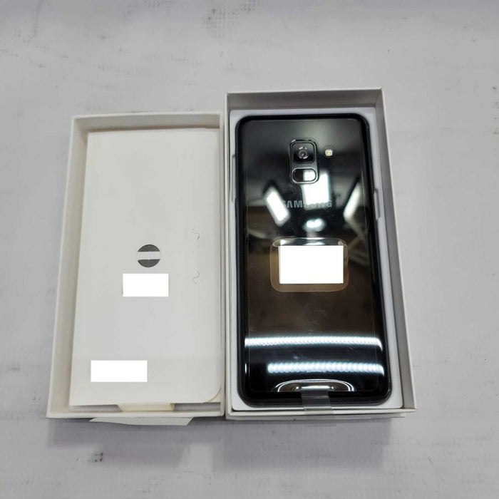 New In-Box Samsung Galaxy A8 2018 32GB Black (Unlocked) SM-A530W Smartphone =