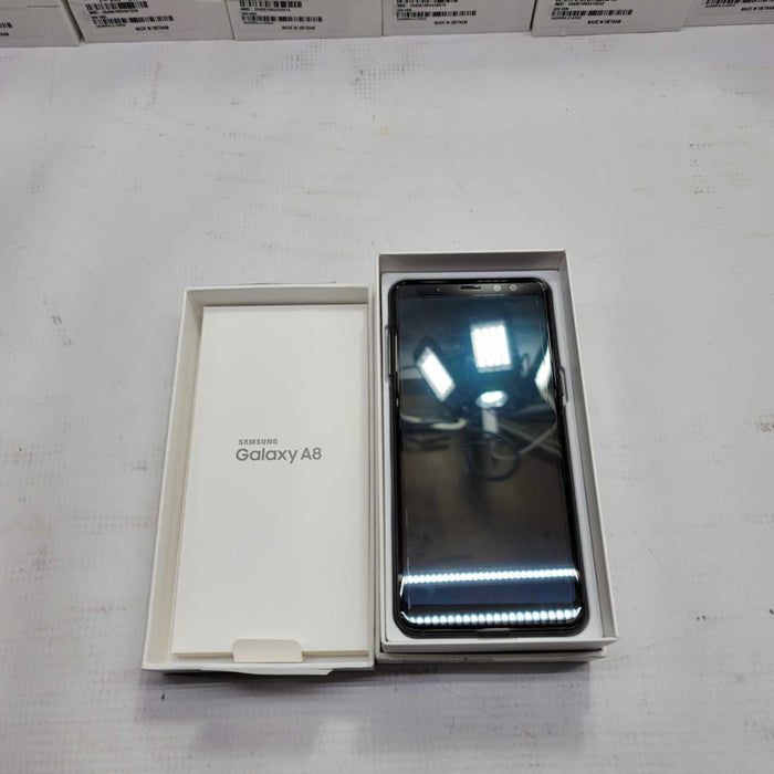 New In-Box Samsung Galaxy A8 2018 32GB Black (Unlocked) SM-A530W Smartphone =