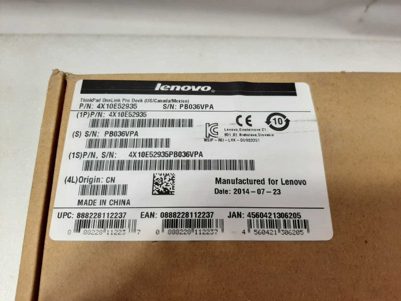Lenovo 4X10E52935 ThinkPad One Link Pro Dock - Open Box