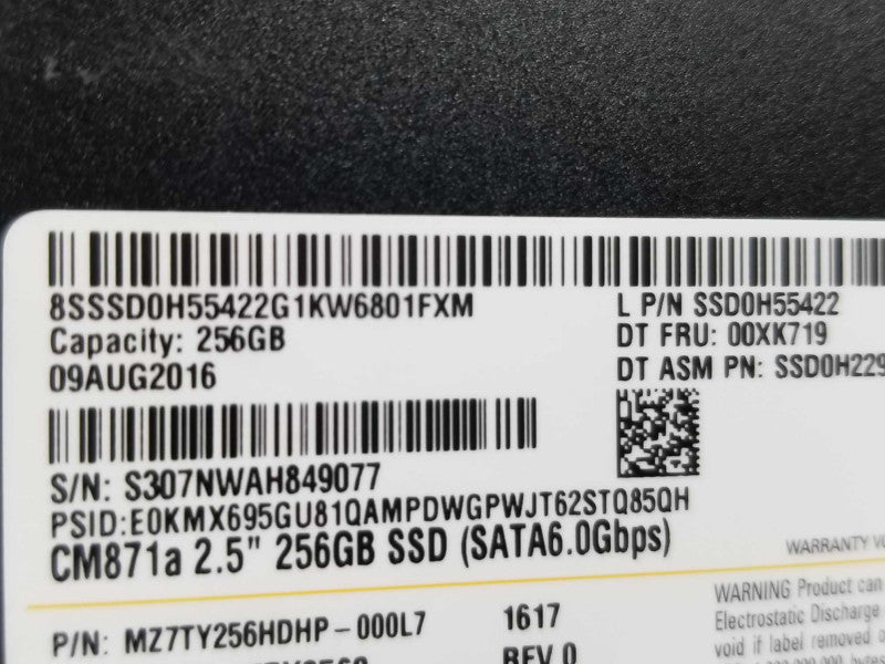 Samsung 2.5\\"  256GB SSD Sata 6.0Gbps, 90% Life Remaining ~