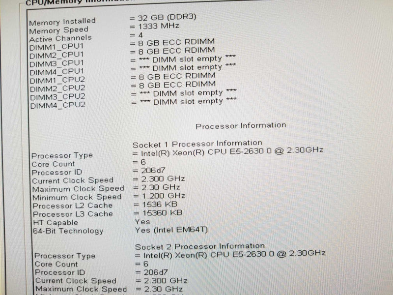 Dell Precision T5600, 2x Xeon E5-2630 2.3GHz 6C/32GB, W7100, H310, 2x2TB HDDs ~