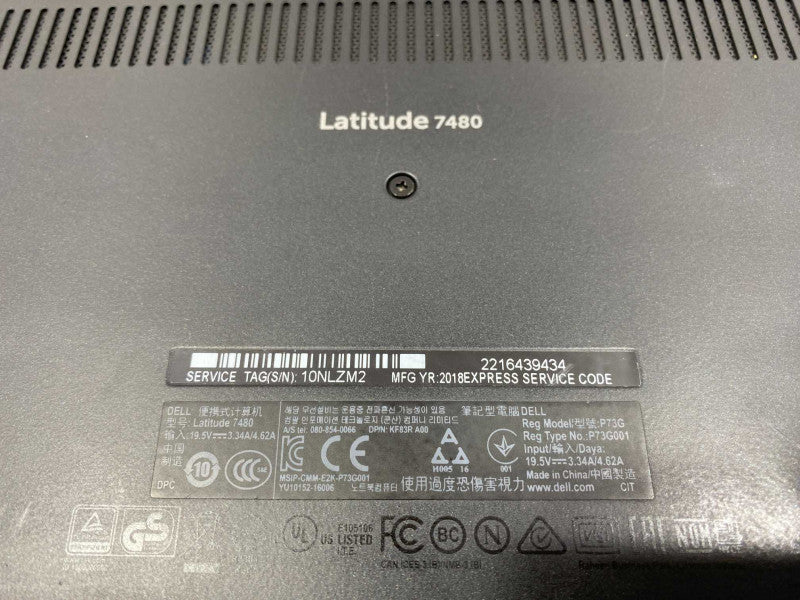 DELL Latitude 7480 with i5-6300U CPU 8GB RAM & 256GB SSD Storage  -