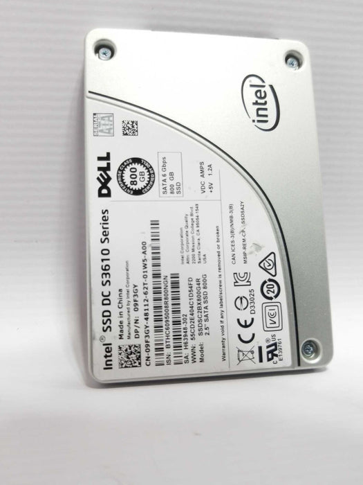 DELL /Intel DC S3610 Series SSDSC2BX800G4R 800GB 2.5 inch SATA3 SSD, QTY ~