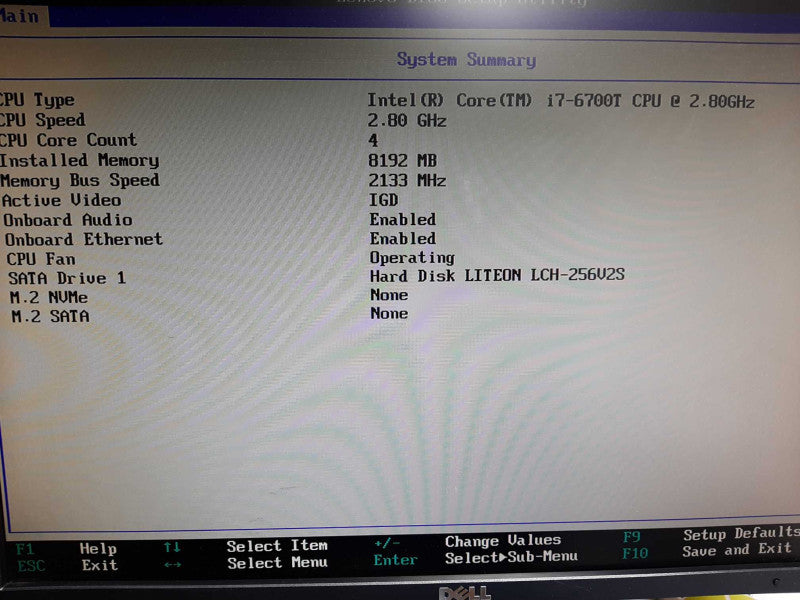 Lenovo ThinkCentre USFF Core i7-6700T @ 2.8 GHz 8GB DDR4 256GB SSD
