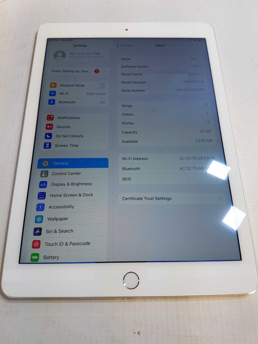 Apple iPad Air 2 white 32GB - Unlocked #