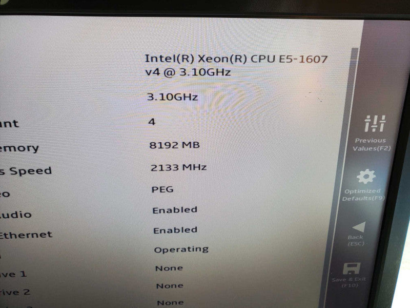 Lenovo ThinkStation P410, Xeon E5-1607 V4 3.10ghz 8gb DDR4 QUADRO K620 +