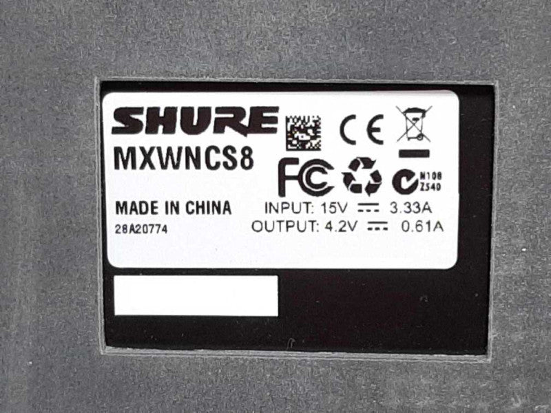 Shure MXWNCS8 8-Channel Networked Charging Station, QTY ~