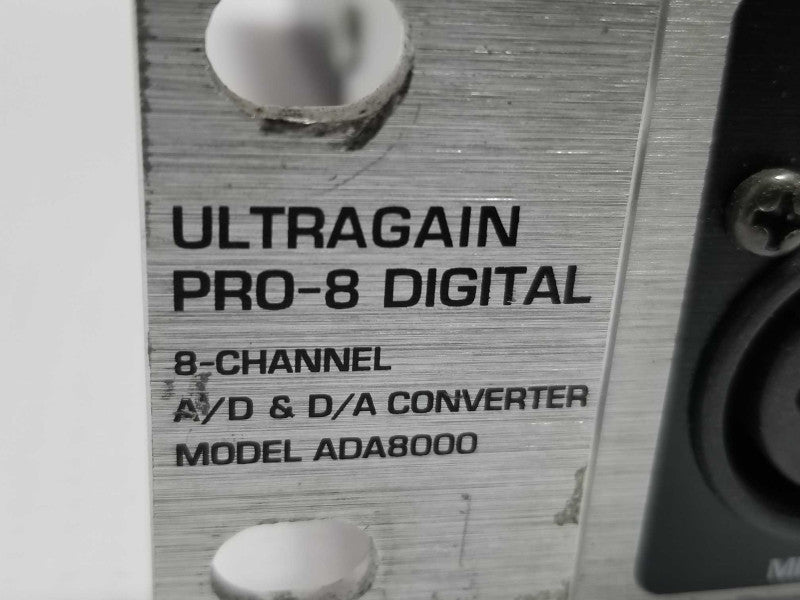 BEHRINGER ADA8000 Ultragain Pro-8 Digital 8 Channel Mic Pre A/D D/A Converter ~