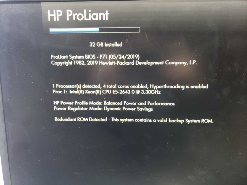 HP Proliant DL360p Gen8 1x Xeon E5-2643 0 @ 3.30GHz 32GB DDR3 P420i *READ*