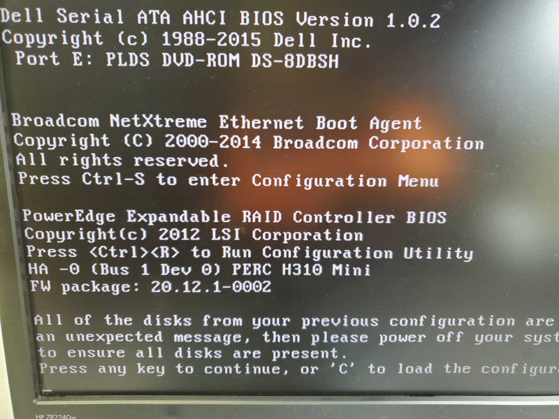 Dell Poweredge R320 Xeon E5-2420v2 2.2ghz  8gb ddr3 H310 Mini +