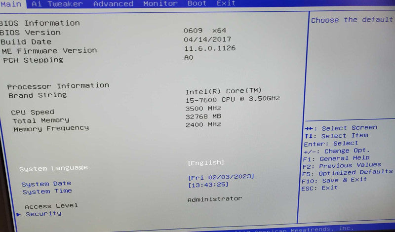 Custom PC Asus Prime B250M-C Core i5-7600 @ 3.5 GHz 32GB DDR4 No HDD (