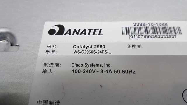 Cisco 2960-S Series PoE+ WS-C2960S-24PS-L 24x port Network Switch (
