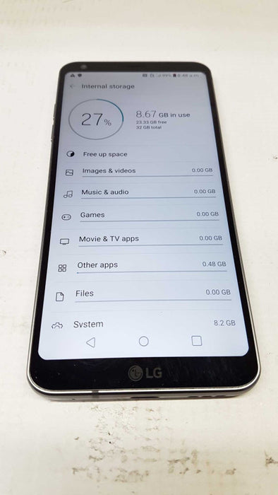 LG G6 32GB Carrier Unlocked Factory reset #