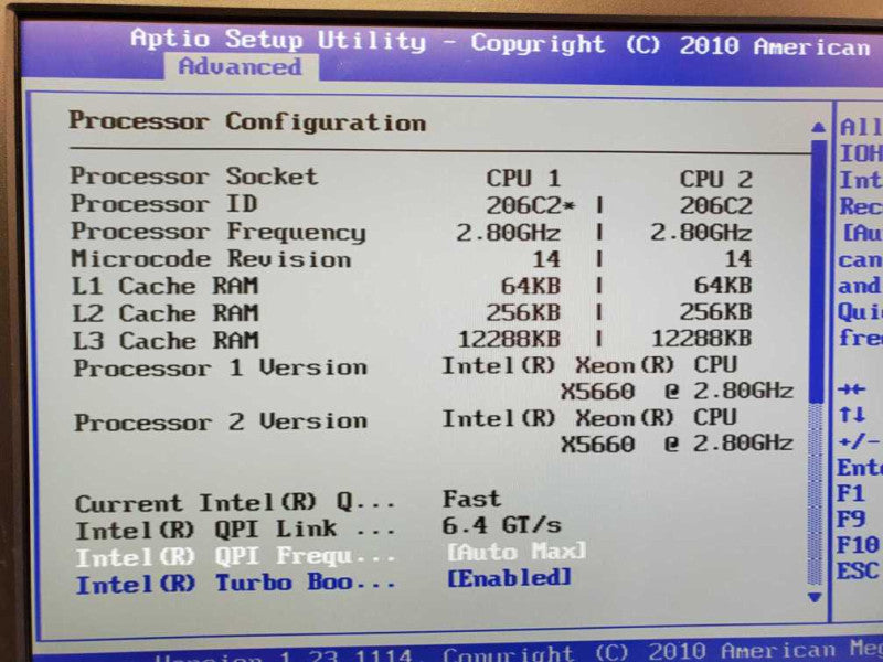 McAfee WBG-5500-B x2 X5660, 96 GB ECC RAM, No HDDs, x8 HHD Caddie Slots (