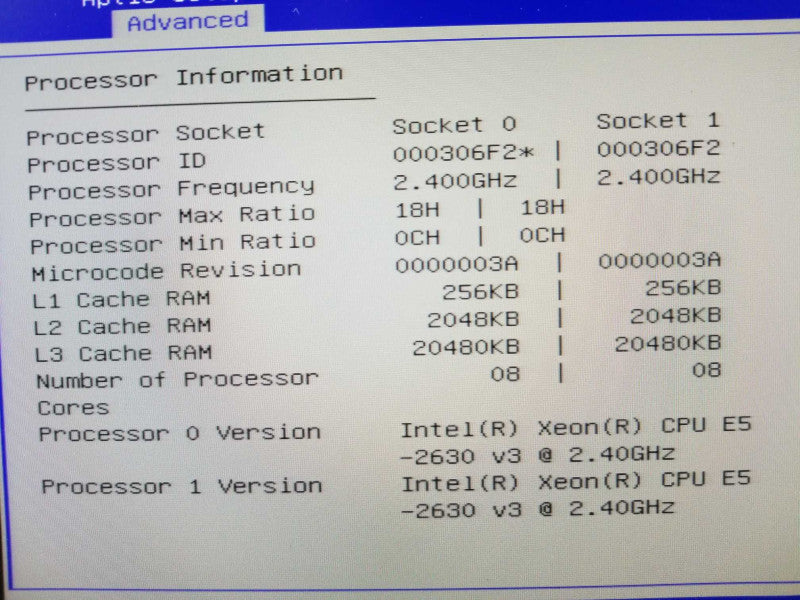 Cisco UCS C220 M4 1U Rack Server 2x E5-2630(v3) 2.4GHz/64GB ECC, NO HDDs ~