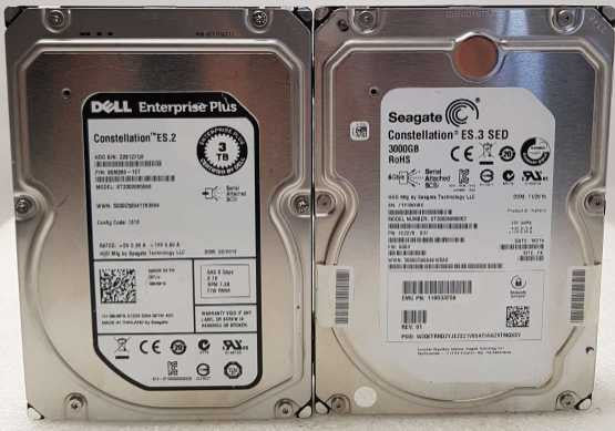 Two boxes of 3TB 3.5\\'\\' SAS HDDs mixed brands - 48 PCS