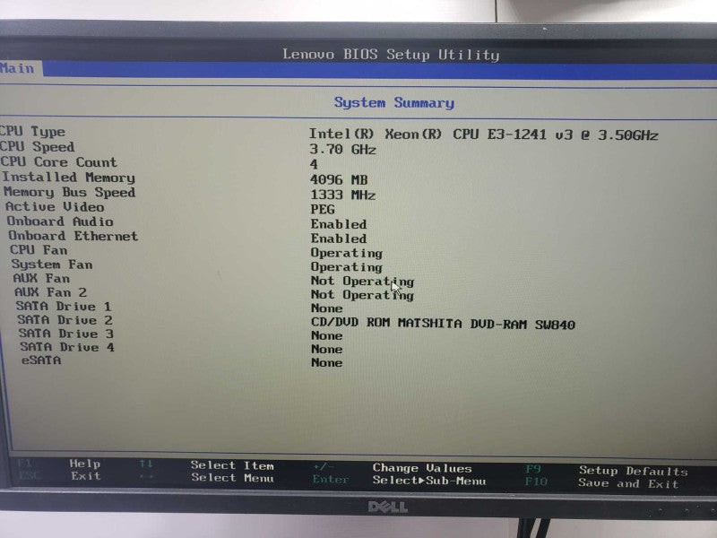 Lenovo ThinkStation P300, Xeon E3-1241(v3) 3.50GHz 4GB Ram QUADRO K620