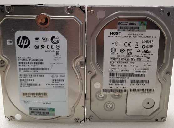Two boxes of 4TB 3.5\\'\\' SAS HDDs mixed brands - 48 PCS