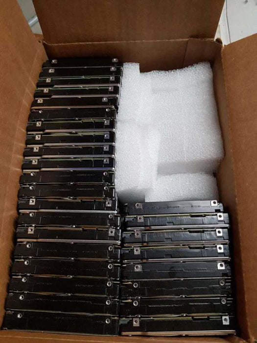 A box of Mixed sizes 900GB-1.2TB SAS 2.5\\'\\'  HDDs mixed brands - 79 PCS