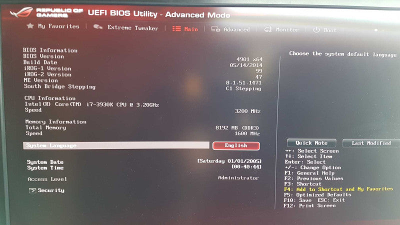 Custom PC Antec i7-3930k @ 3.20ghz / 8gb ram / ASUS Rampage IV Xtreme  #