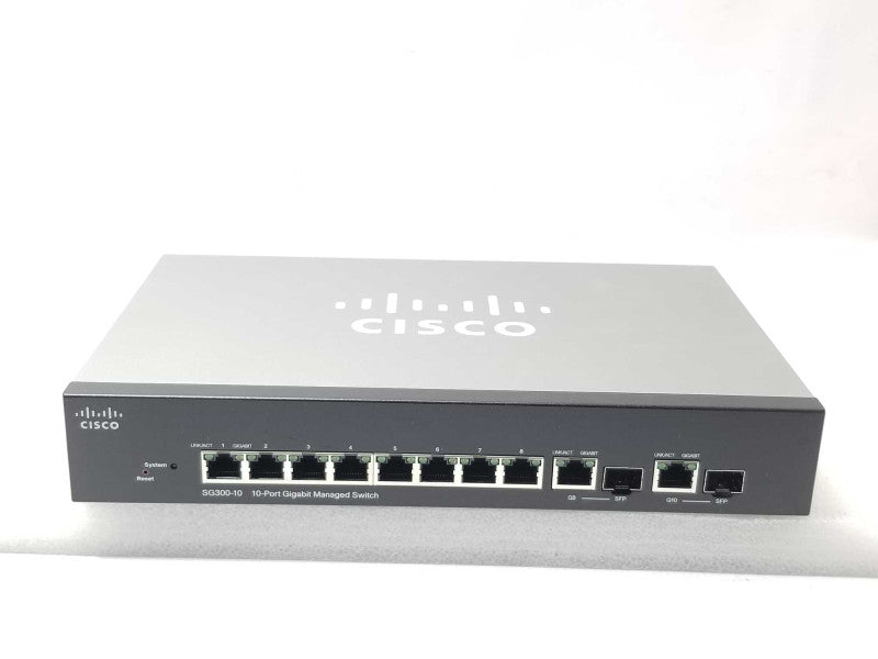 Cisco SG300-10 10-Port Gigabit Managed Switch, No Power Adapter _