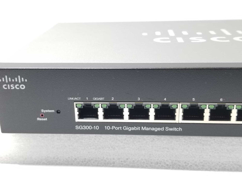 Cisco SG300-10 10-Port Gigabit Managed Switch, No Power Adapter _