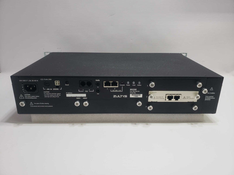 Zultys MX250 IP Phone System Unified Communications PBX 89-00250 )
