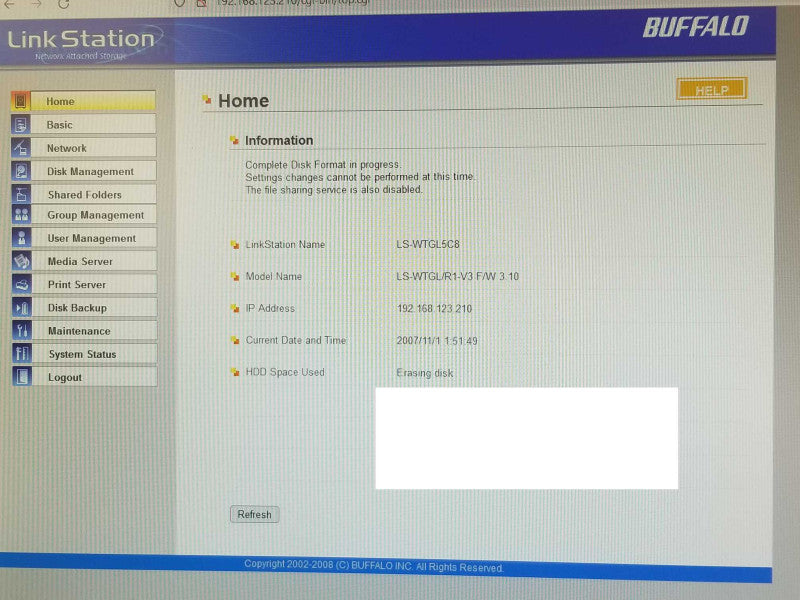 Buffalo Raid LinkStation LS-W2.0TGL/R1 Network attached storage _