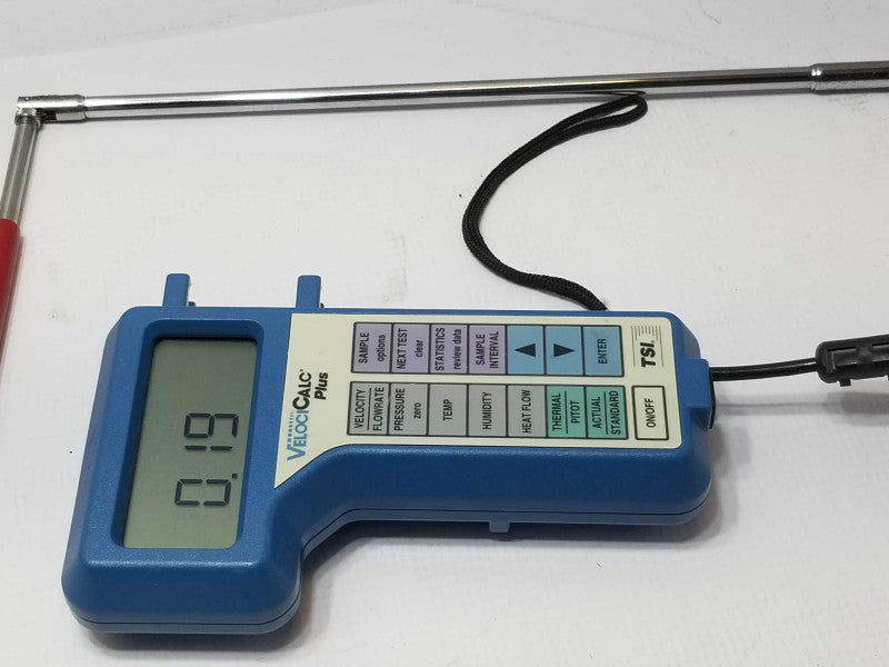 TSI Model 8386A VelociCalc Plus Air Velocity Meter Kit, Powers on, AS-IS _