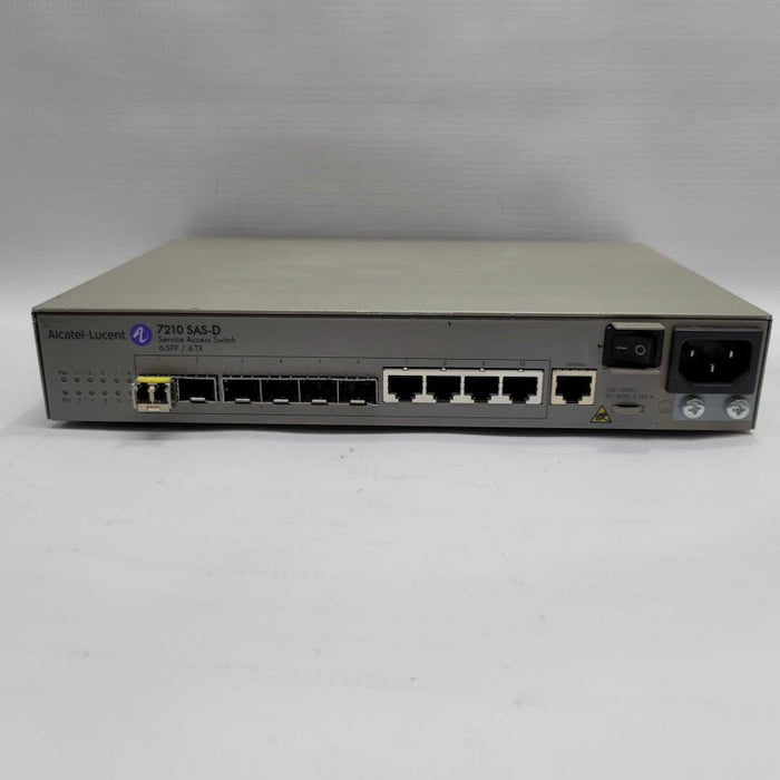 Alcatel Lucent 7210 SAS-D 6 x 100/1000BASE (SFP) ports + 4 x 10/100/1000BASE-T =