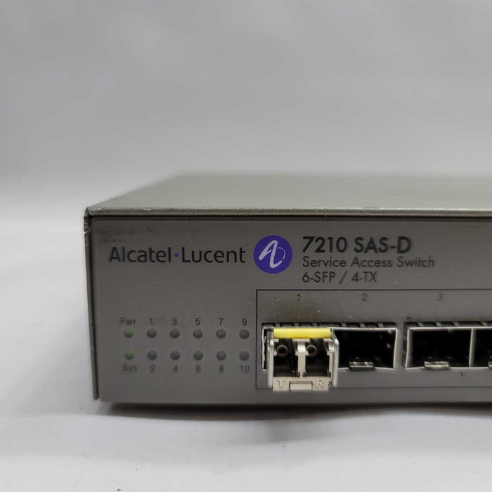 Alcatel Lucent 7210 SAS-D 6 x 100/1000BASE (SFP) ports + 4 x 10/100/1000BASE-T =