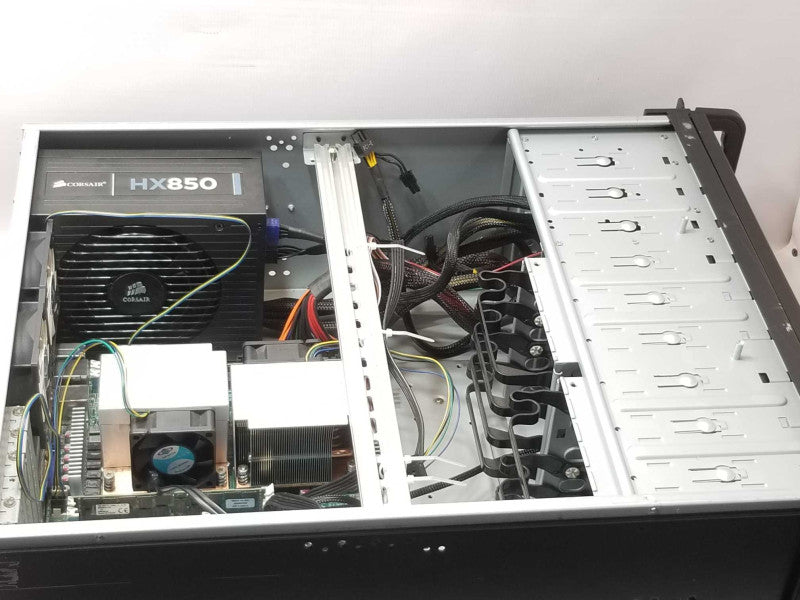 Custom Asus WS, 2x Xeon E5-2620v2 2.1GHz, 32GB RAM, 850W PSU, 6x 3.5\\" Caddies _