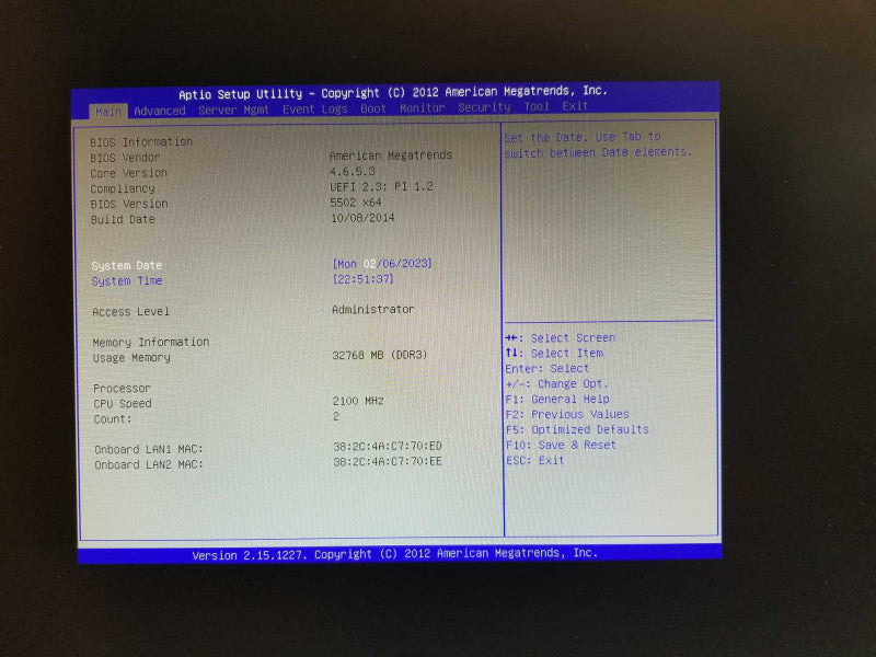 Custom Asus WS, 2x Xeon E5-2620v2 2.1GHz, 32GB RAM, 850W PSU, 6x Caddies Read _