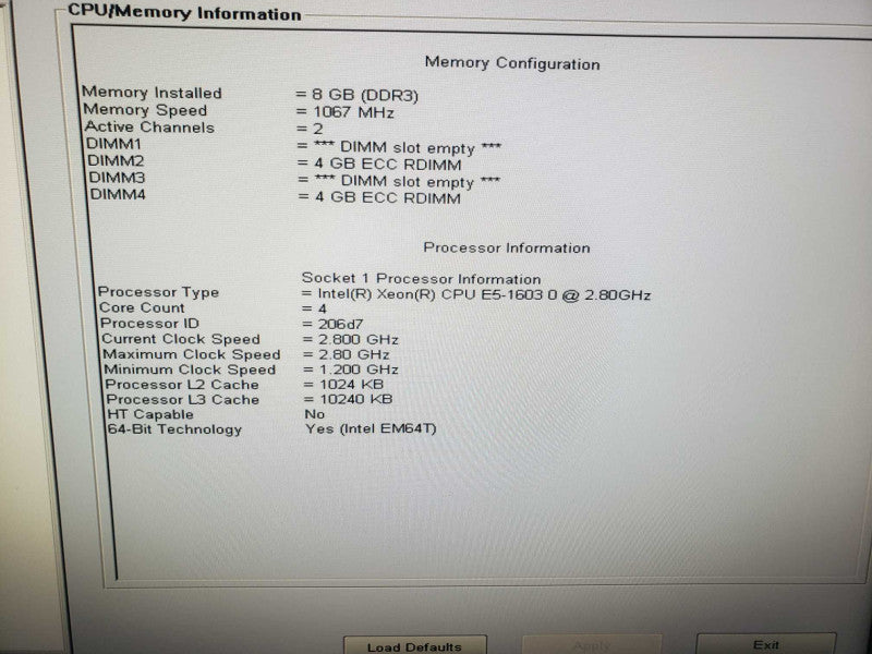Dell Precision T3600 Workstation Xeon E5-1603 @ 2.80 GHz 8GB RAM FirePro GPU  )