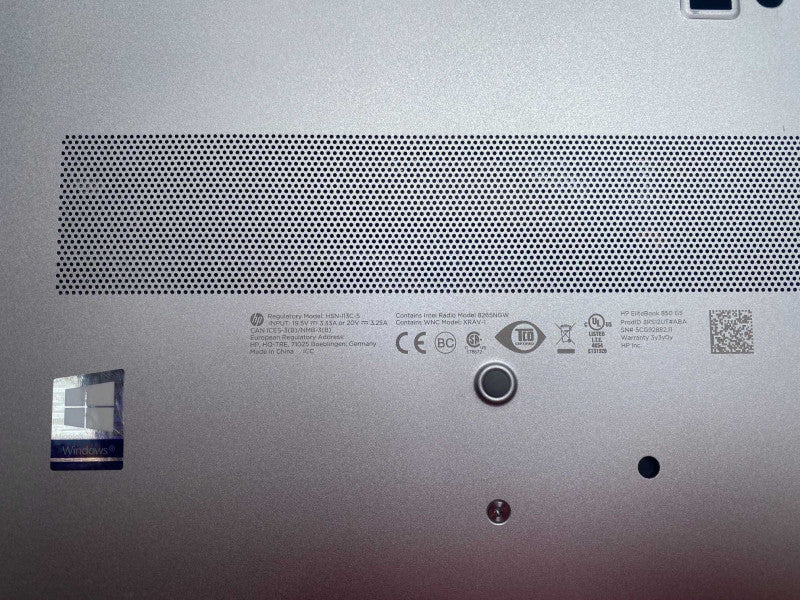 HP EliteBook 850 G5 with i7-8650U CPU 8GB RAM 256GB SSD Storage  -