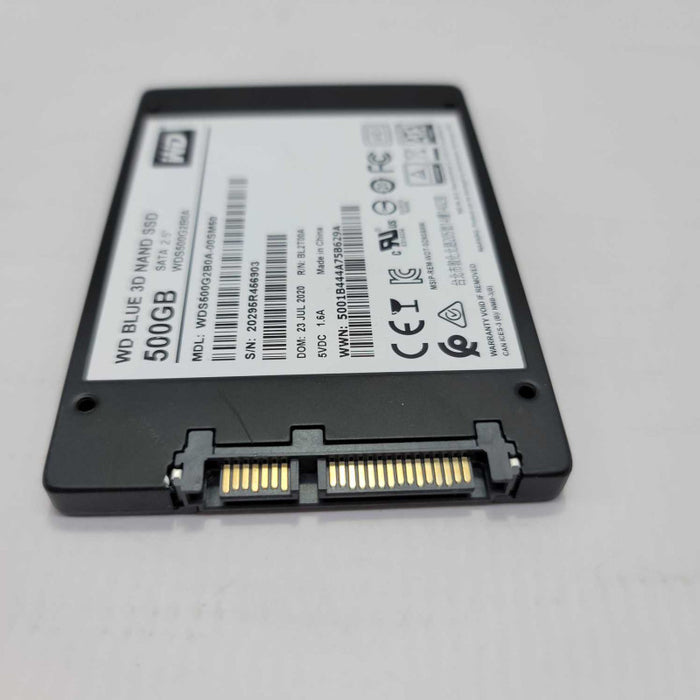 Western Digital WD Blue 500GB 3D NAND 2.5\\" SATA III 6GB/s SSD WDS500G2B0A =