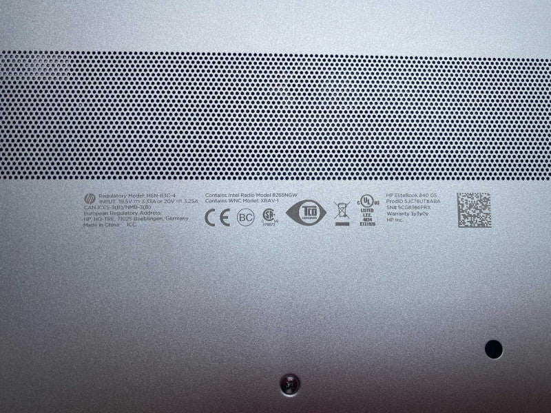 HP EliteBook 840 G5 with i5-7200U CPU 8GB RAM & 256GB SSD Storage  -
