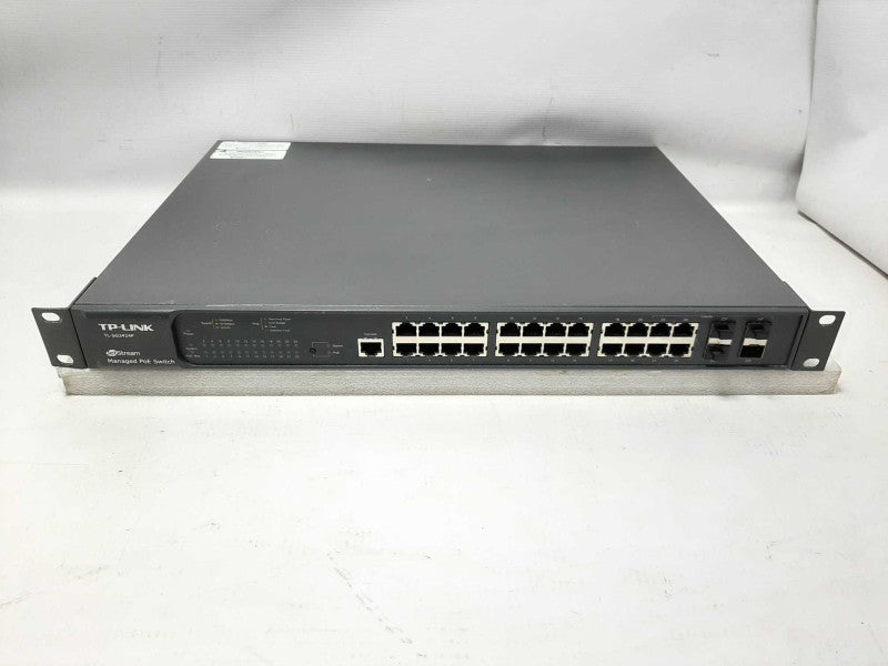 TPLINK TL-SG3424P JETSTREAM 24 PORT MANAGED POE SWITCH W/ 4 COMBO SFP SLOTS $