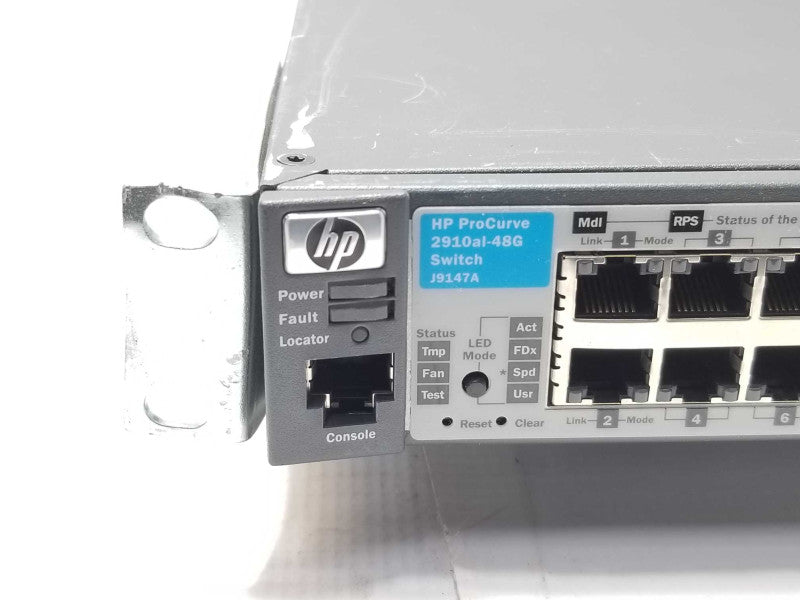 HP ProCurve 2910al-48G J9147A 48 Port Gig Switch w/ 2x 10-Gbe Interconnect Mod _