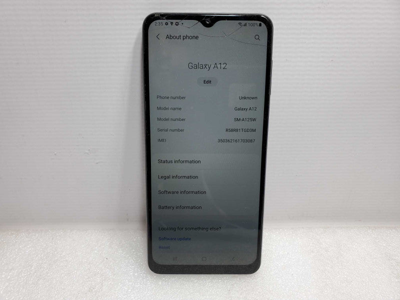 Samsung Galaxy A12 - 32GB - Black [Locked to Koodo] (
